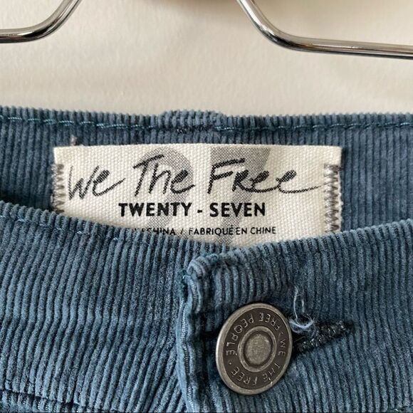 NWT-Free People “Sun Chaser Corduroy” Button Front High Rise (Size:27) - Picture 11 of 11